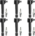 6pcs Ignition Coil Pack + Spark Plugs for Acura Honda V6 3.5L 3.7L 2008-2017 Z81836
