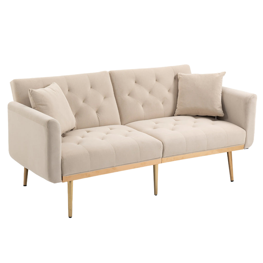 Velvet Sofa with Metal Feet C22791
