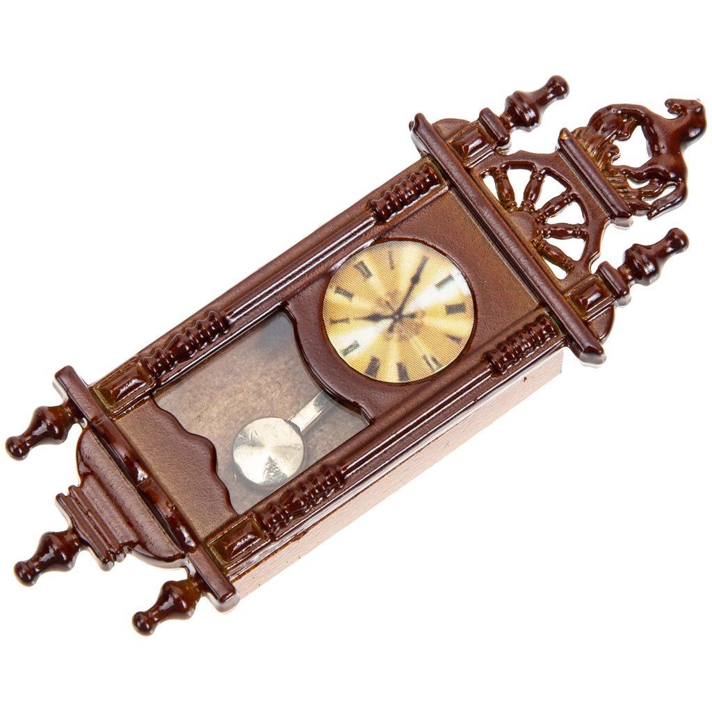 Metal Dollhouse Hanging Clock Toy Doll Furniture B393