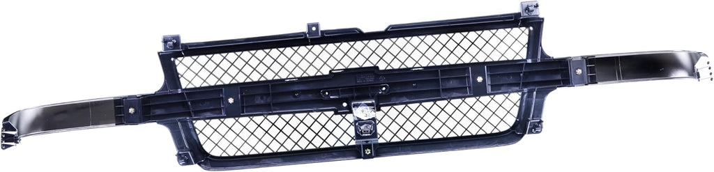 Black Grille Assembly With Chrome Center Bar For Chevrolet Silverado 2500 HD 3500 2001-2002 Y265271