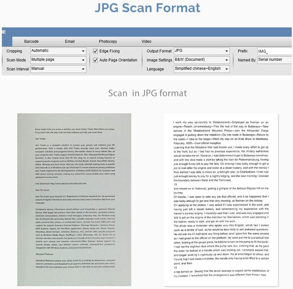 Document Camera & Overhead Scanner X3: Portable 8MP High Definition Capture Size A3 Multi-Language OCR USB Doc Cam Pack of 2 T283755
