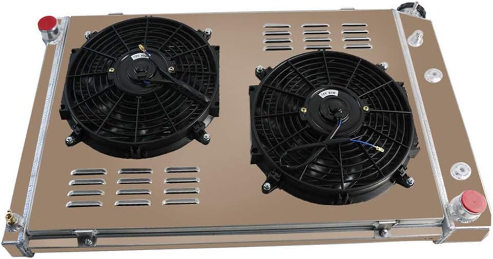 4 Row Core Aluminum Radiator with Fan Shroud and Relay T98830