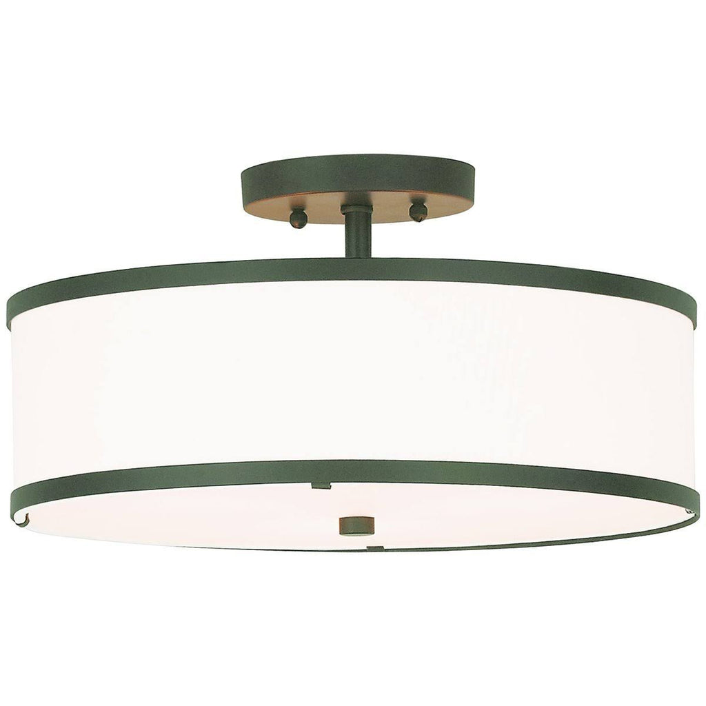 Semi Flush Mount Light, Brushed Nickel Z58292