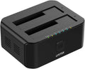 Black Dual Bay External Hard Drive Docking Station for 2.5/3.5-inch HDD SSD H234
