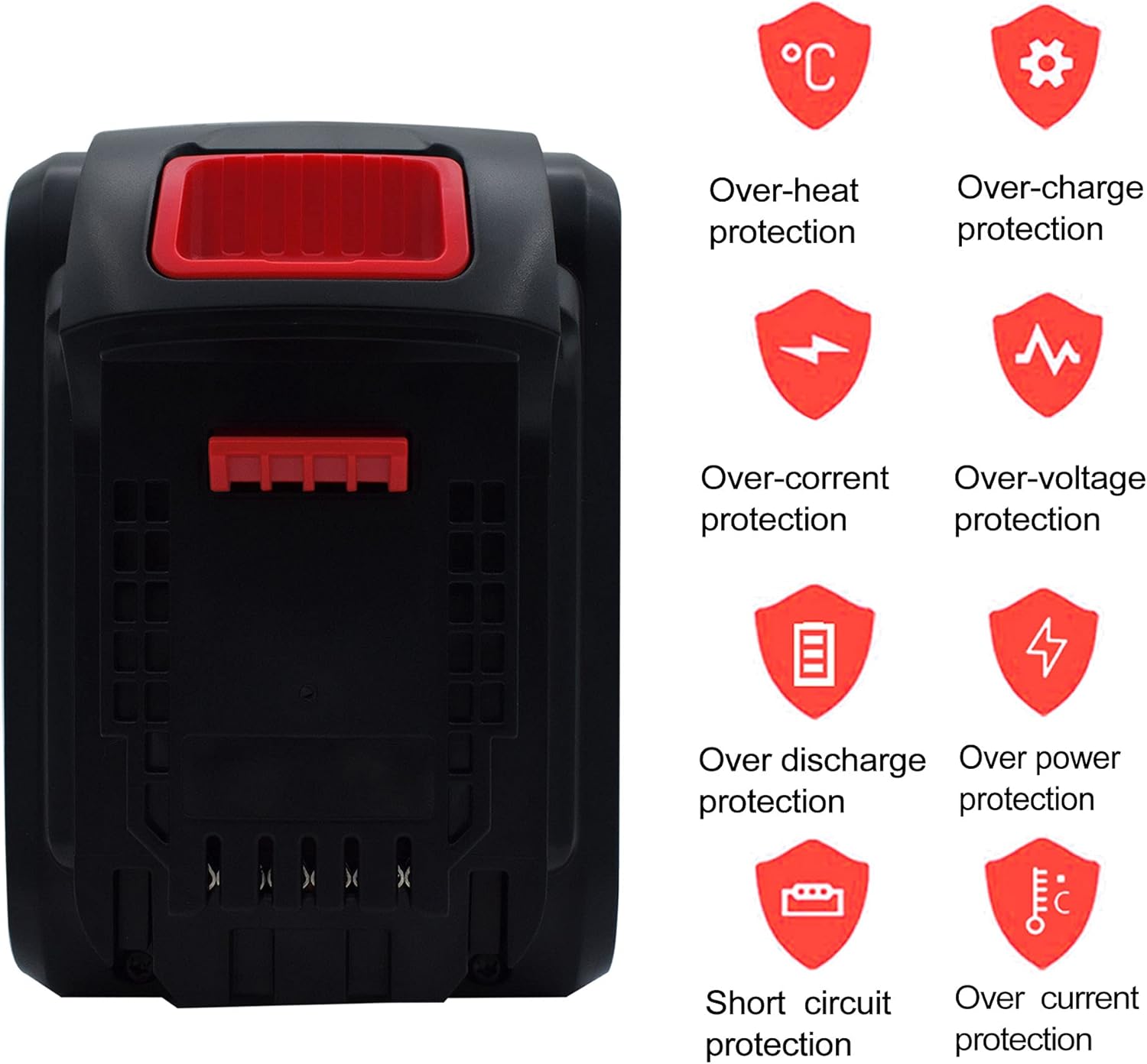 DCB606 Battery Replacement for Dewalt 20V / 60V Cordless Power Tools Battery C3321