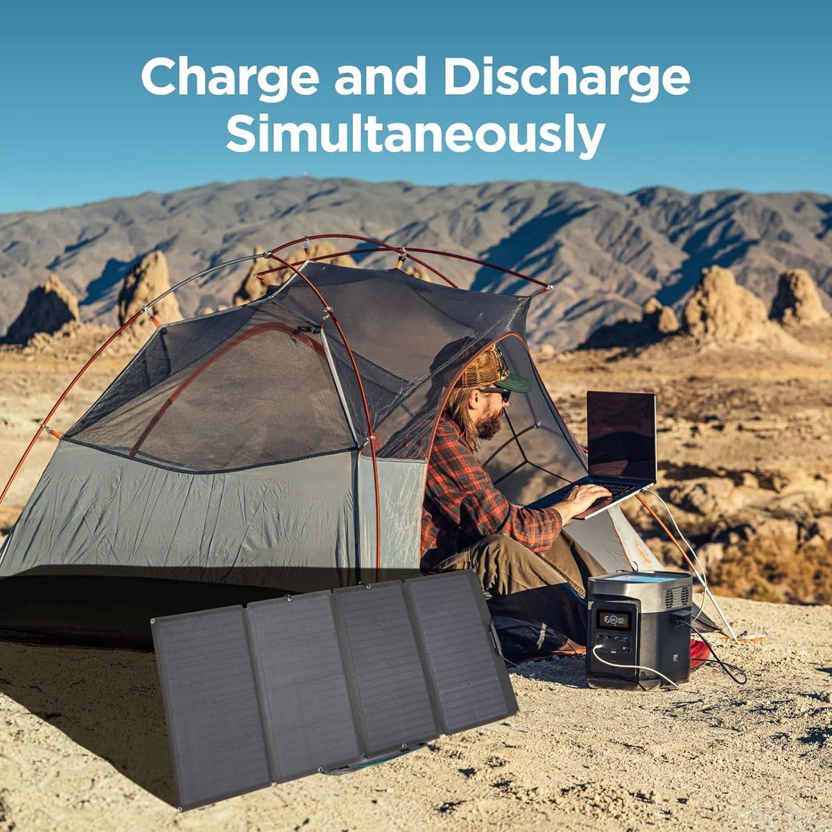 Portable Power Station with 160W Solar Panel, 1008Wh Solar Generator J29187