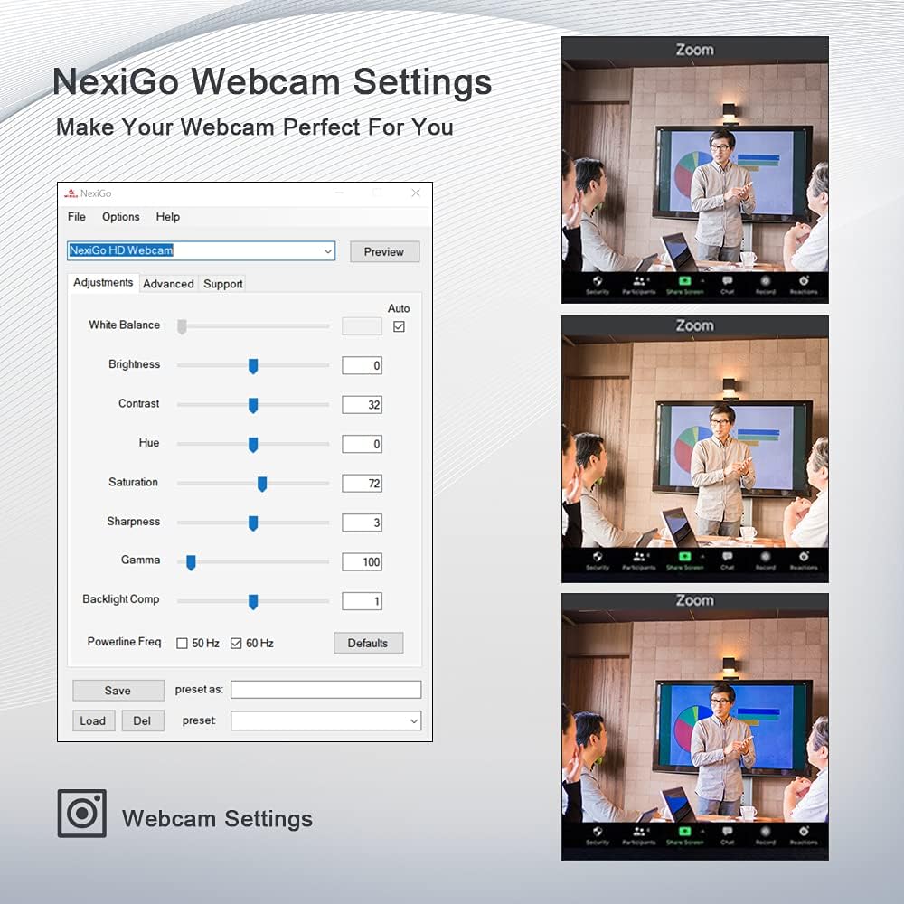 1080P Webcam with Microphone and Privacy Cover Z48775