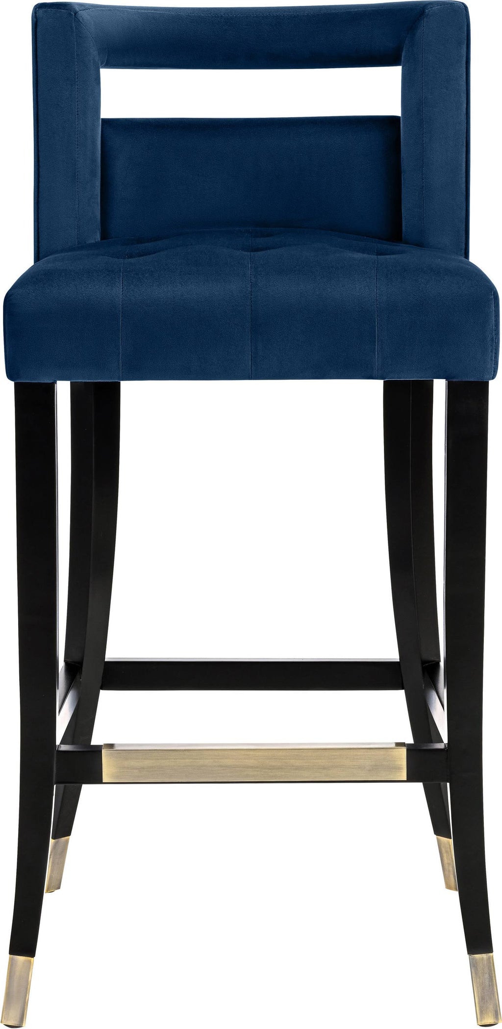 Navy Velvet Stool R6082