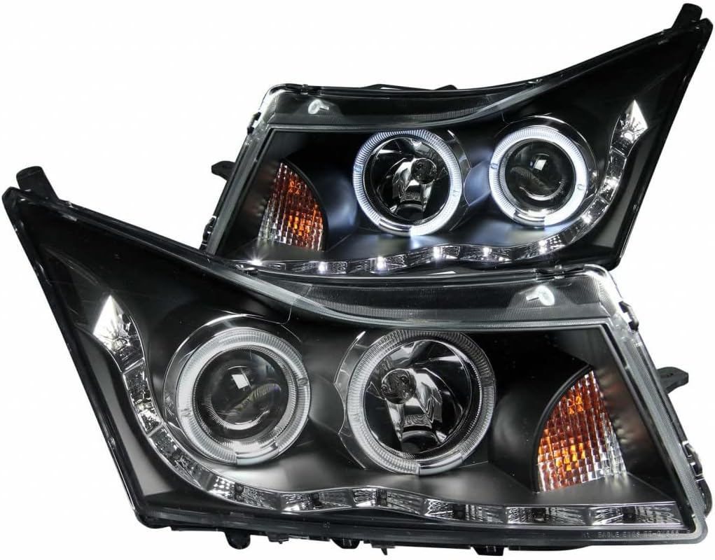 Projector Headlights with Halo Black LED Eyebrow I994