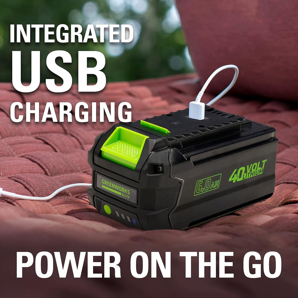 40V 6AH Smart Lithium-Ion USB Battery J18241
