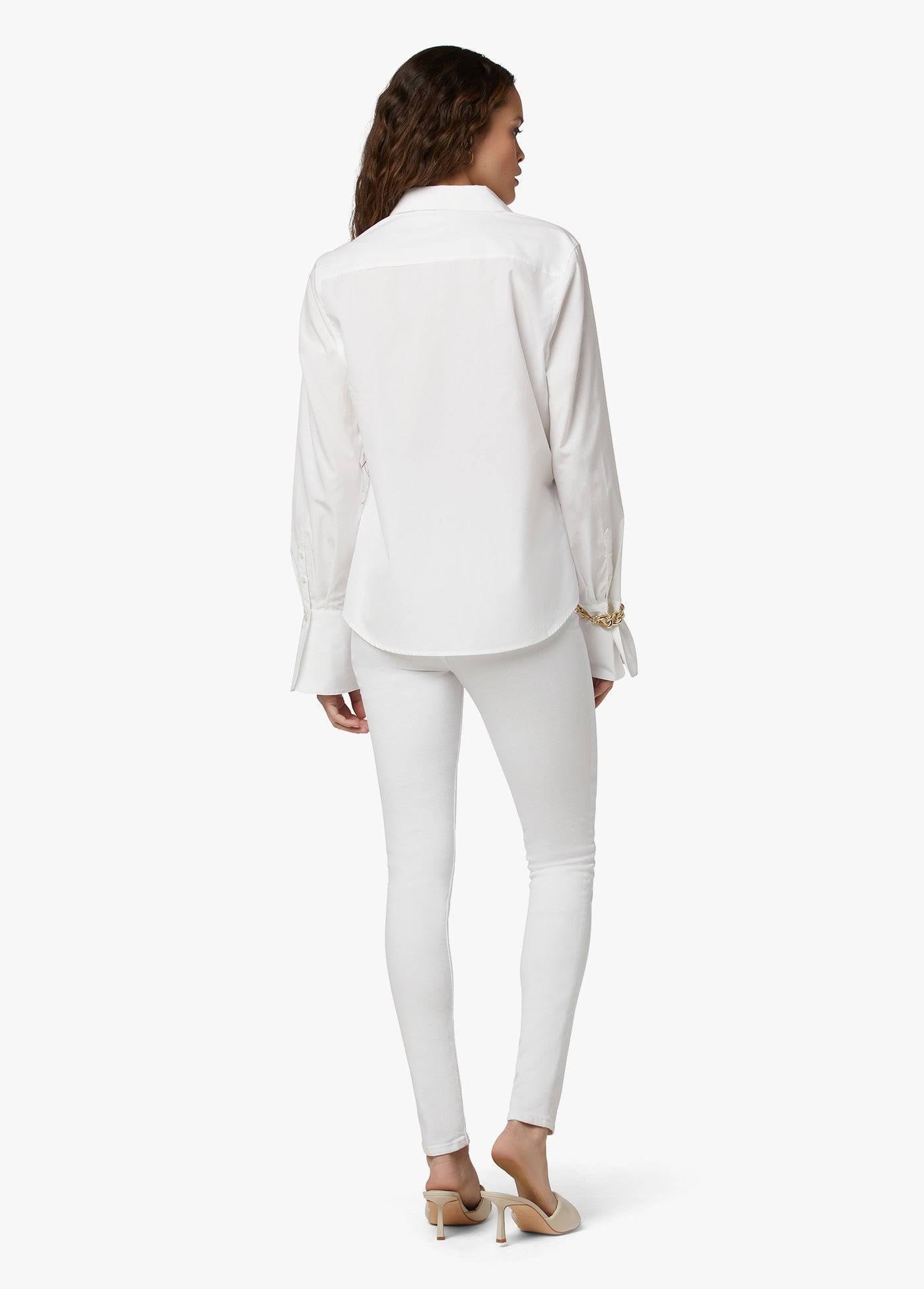 White High Rise Skinny Jeans P662