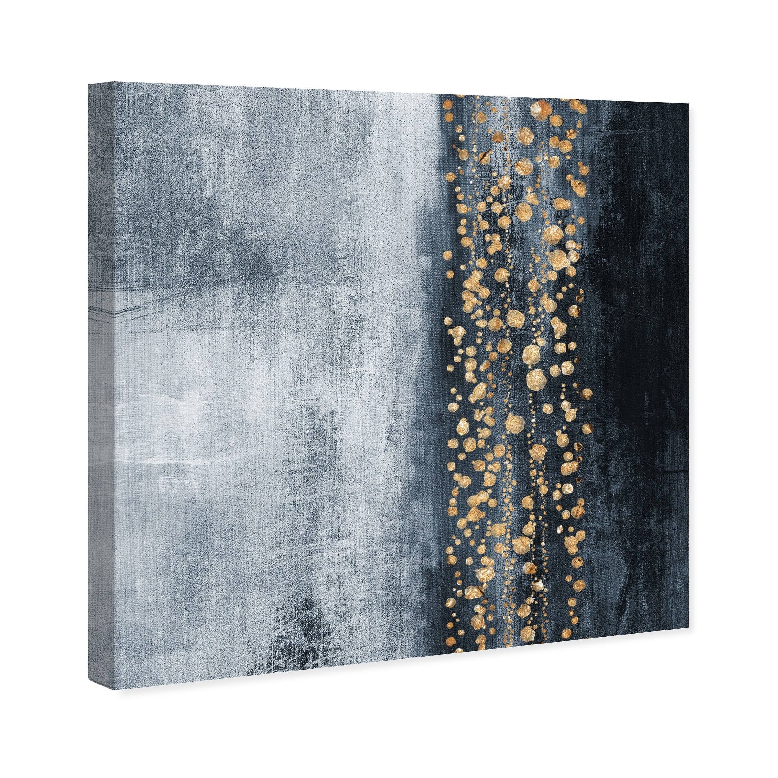 Blue Down The River Abstract Canvas L214