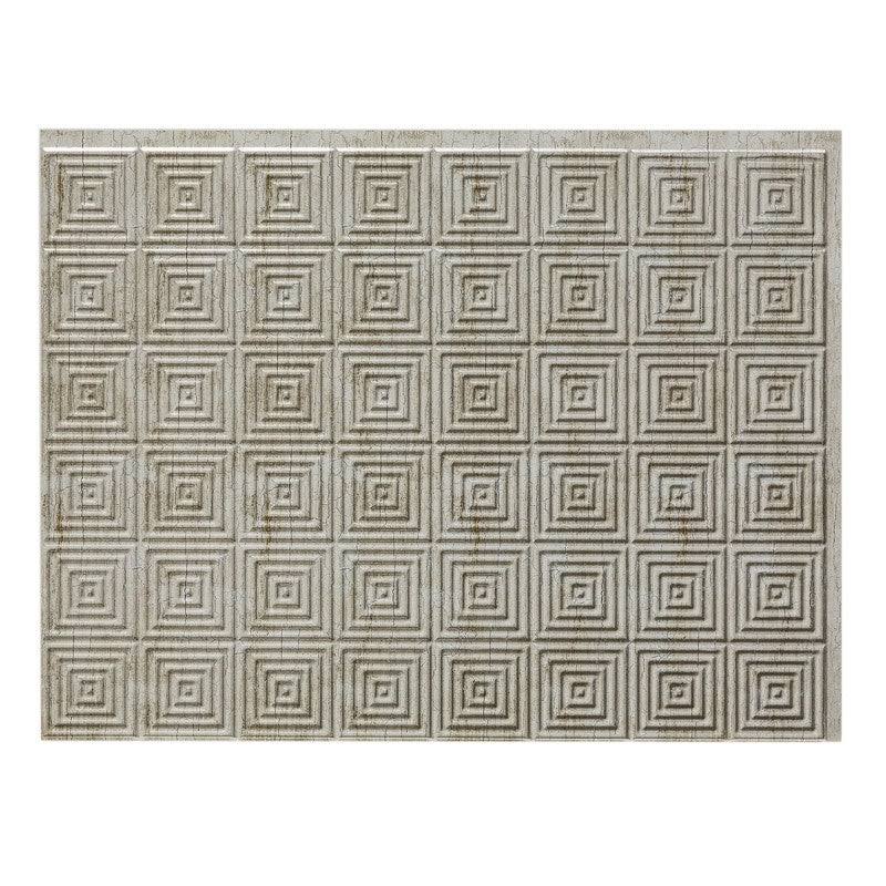 Silver Metal Backsplash Panel 15 Sq ft Kit R31238