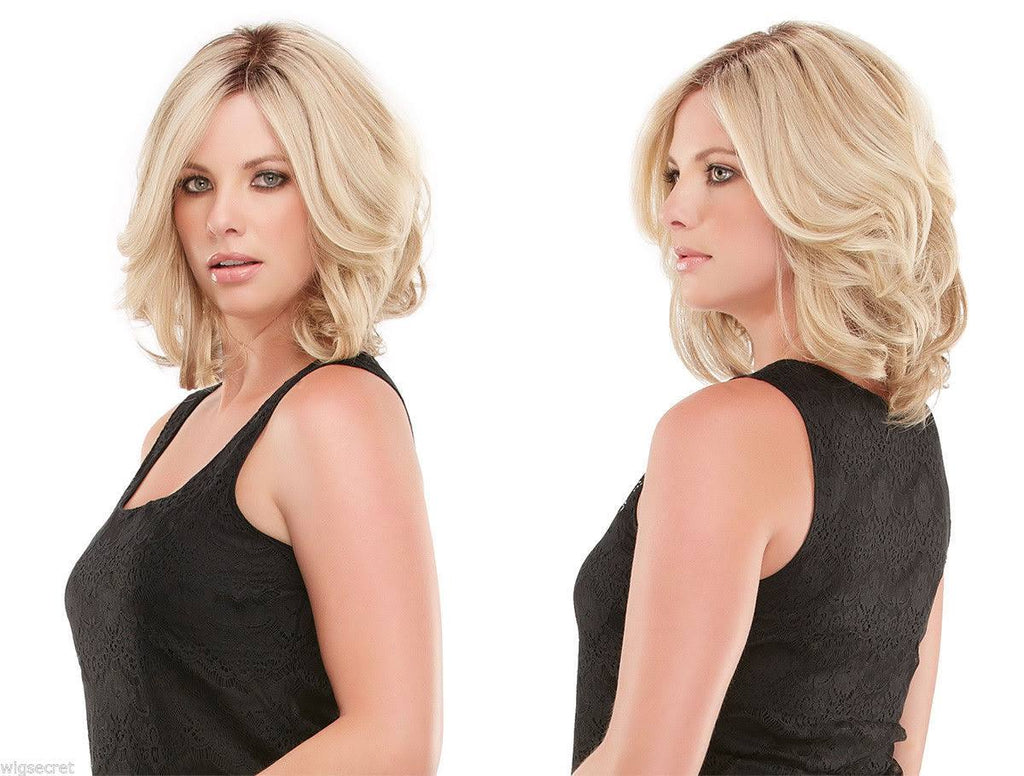 Medium Human Hair Lace Front Mono-filament Petite Wigs C50971