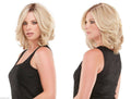 Medium Human Hair Lace Front Mono-filament Petite Wigs C50971