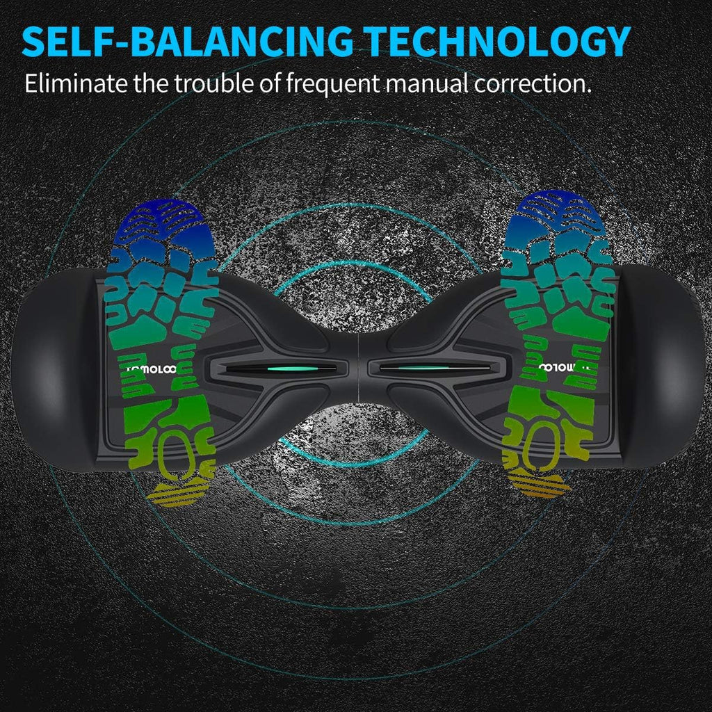 6.5 Inch Solid 2 Wheel Hoverboard with Bluetooth and LED Lights S552220