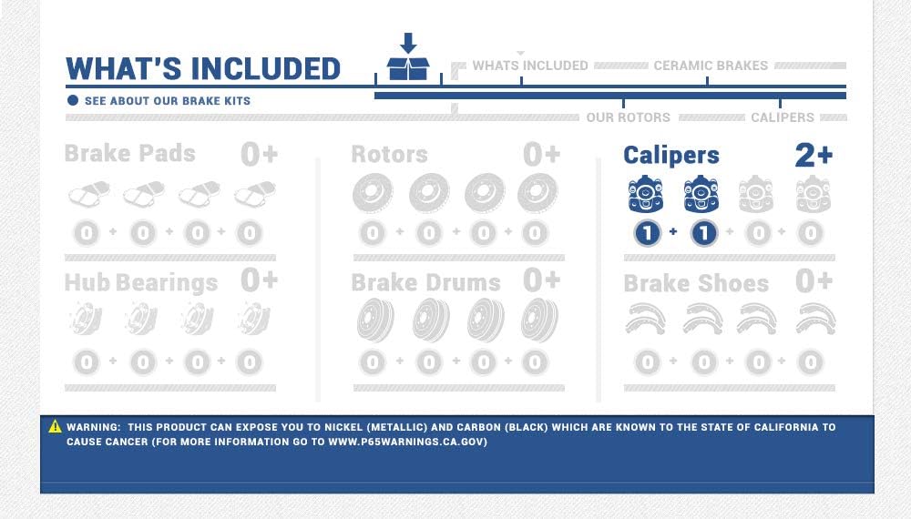 Caliper Assembly Pair Set W206