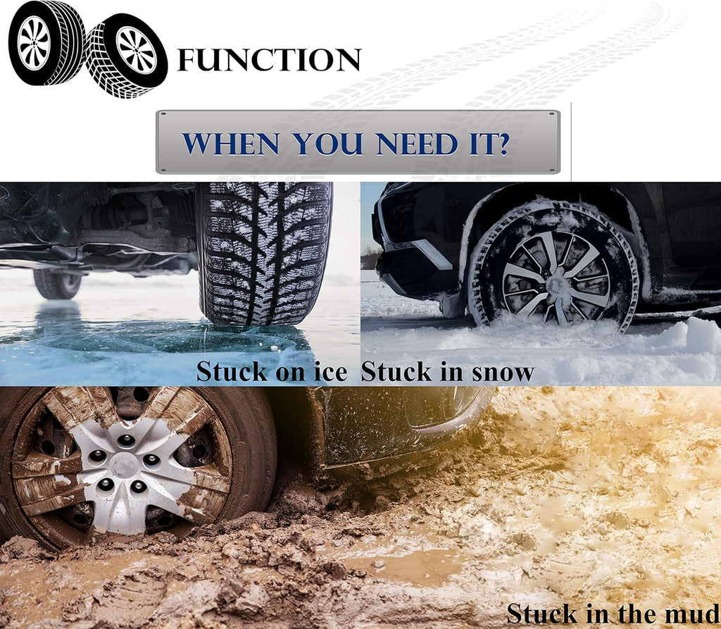 Tire Traction Mat, 39.3 Inch, Pack of 2 E92711