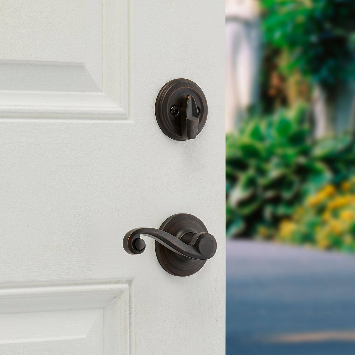 Venetian Bronze Door Handleset with Lever G449