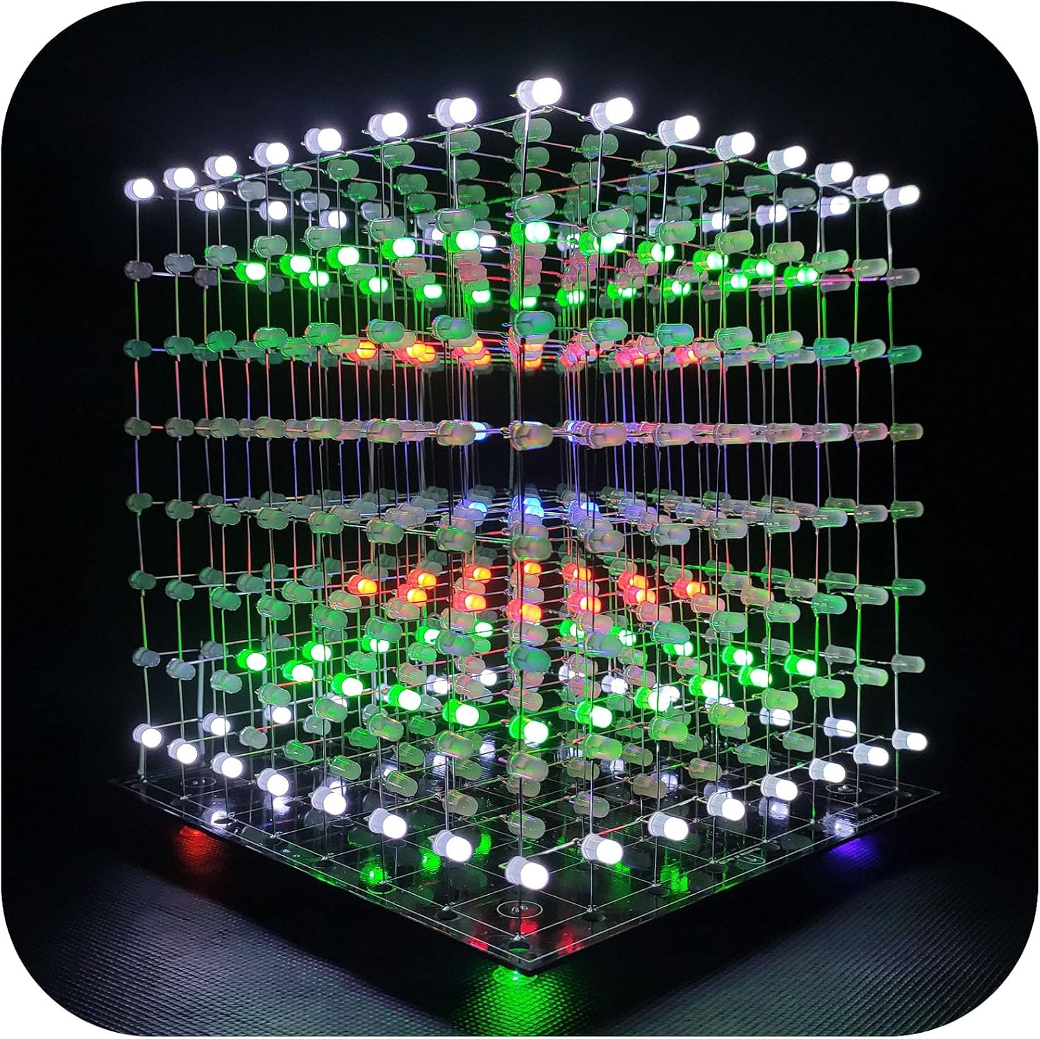 8x8x8 LED Cube Kit DIY Electronic Soldering Project Kit T8059