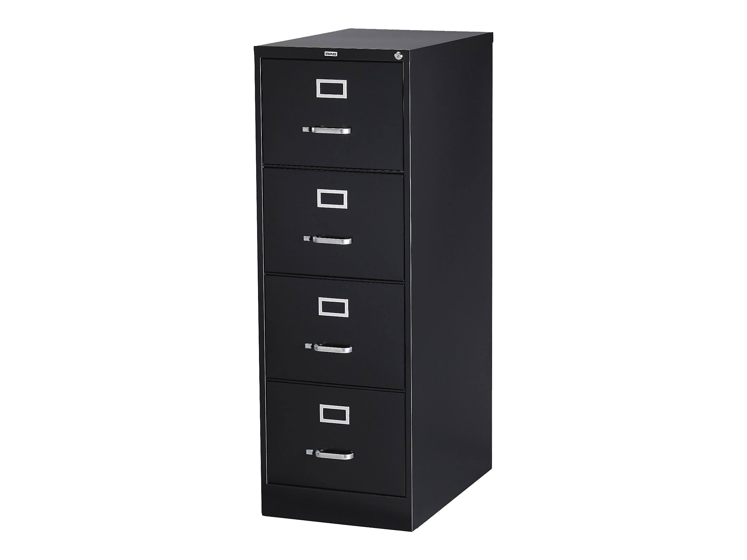 Black 4 Drawer Metal Filing Cabinet Z9175