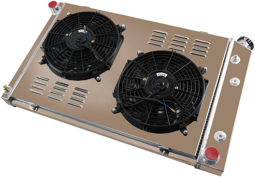 4 Row Core Aluminum Radiator with Fan Shroud and Relay T98830