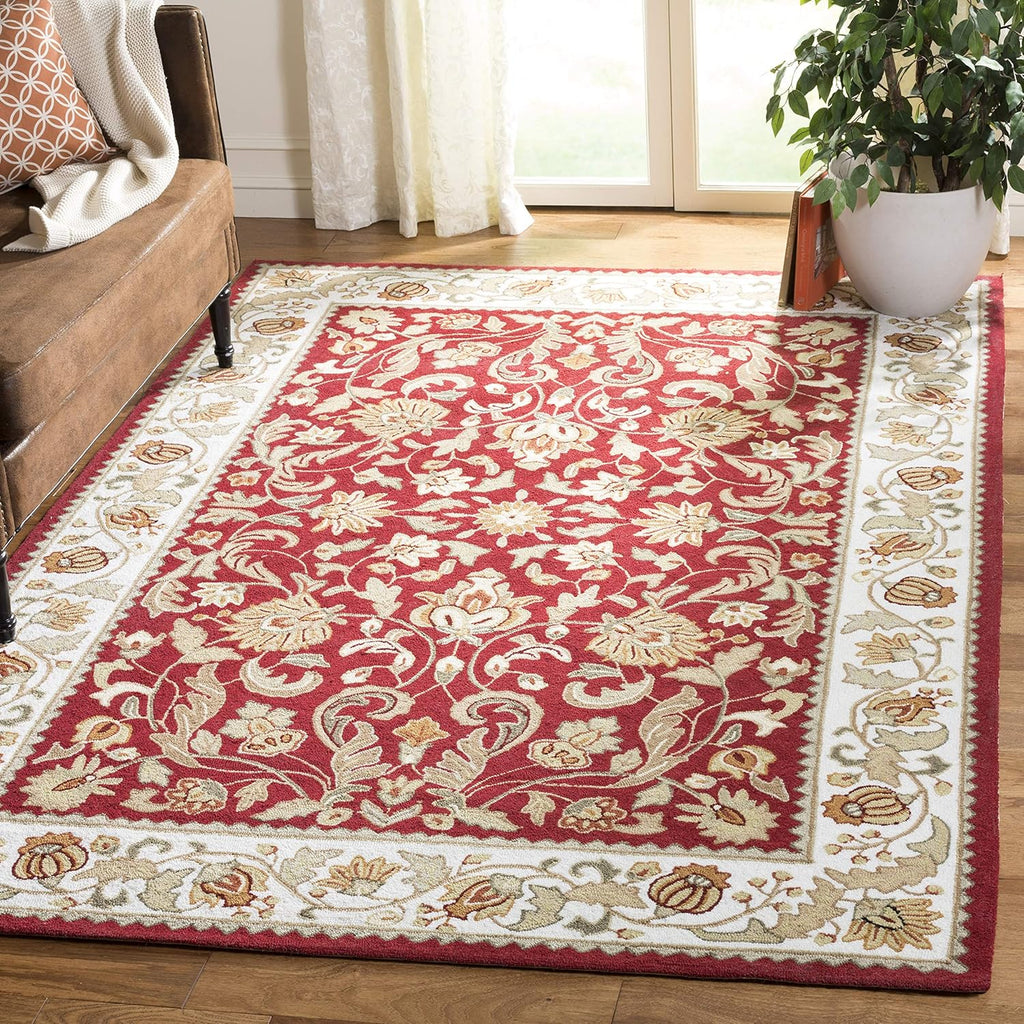 Hand-Hooked Oriental Runner, 3' x 6', Black / Ivory E4260