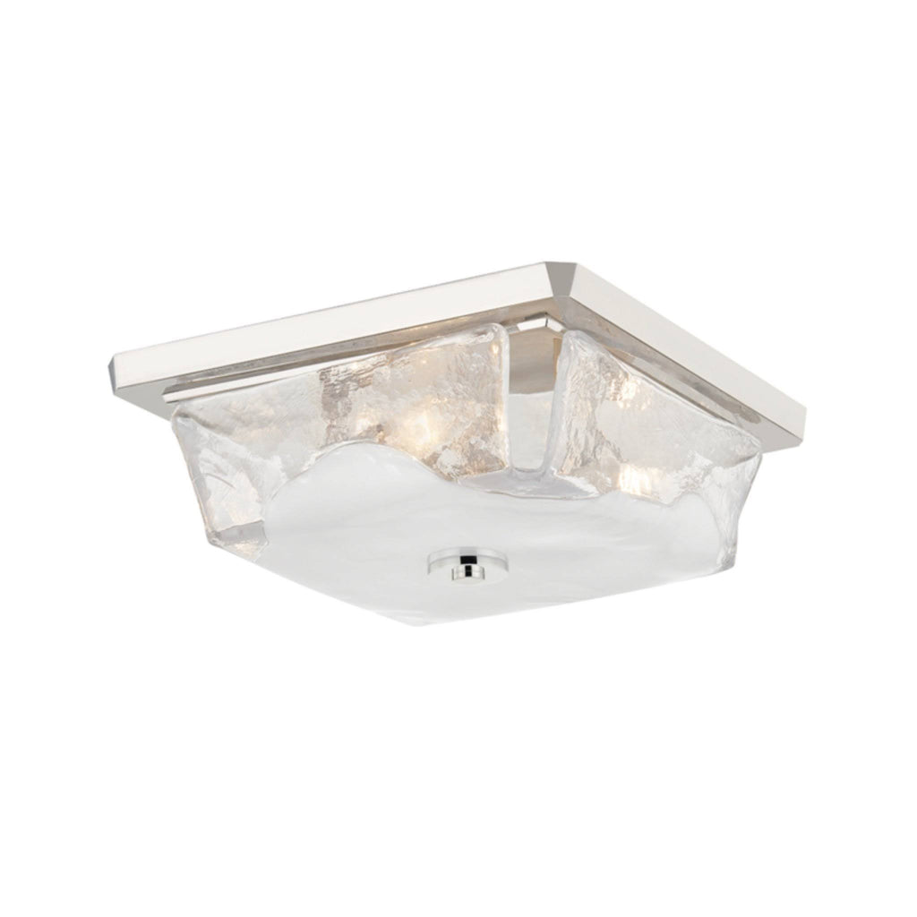 Polished Nickel 3-Light Flush Mount W982