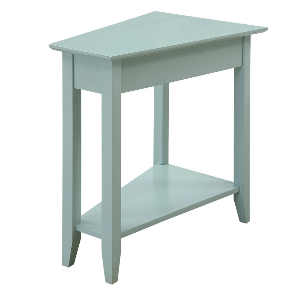 Wedge End Table Sea Foam T709