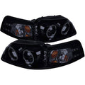Glossy Black Tinted LED Projector Headlights S6381