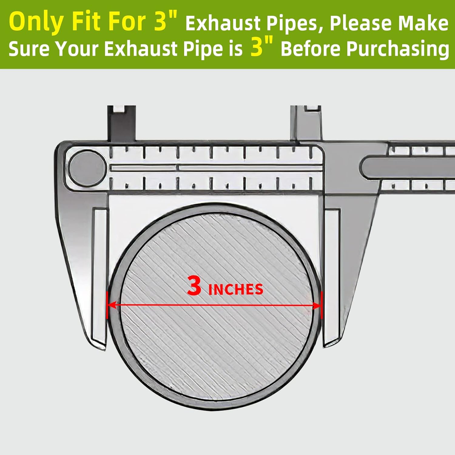 2-Pack Universal Catalytic Converter, 3" Inlet/Outlet, Stainless Steel Shell R757346