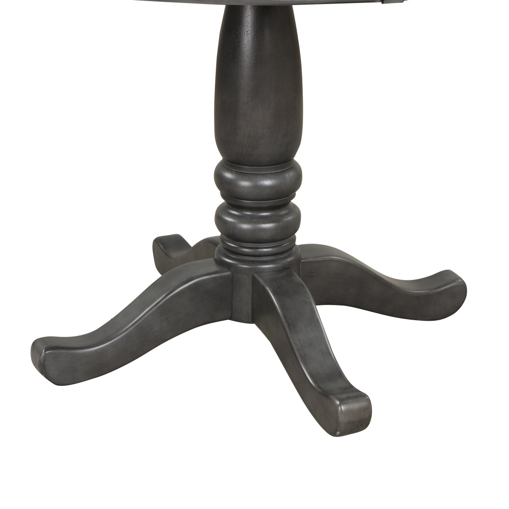 5-Piece Solid Wood Round Dining Table and Chairs Set U3898