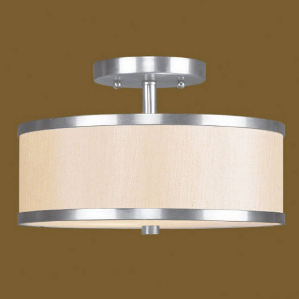 Semi Flush Mount Light, Brushed Nickel Z58292
