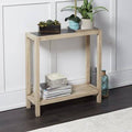 Wood Rectangle Slim Console Table J106