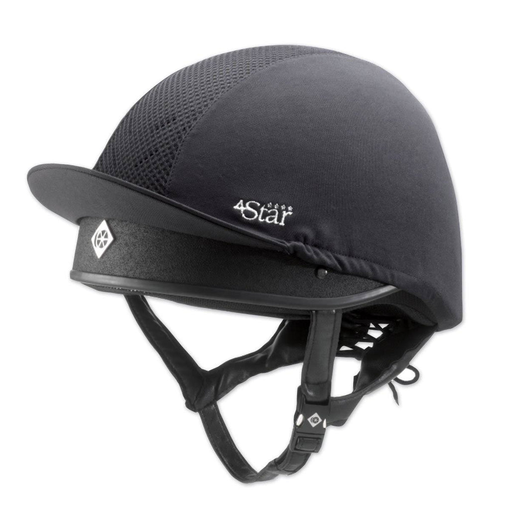 Black Jockey Skull Riding Hat P355