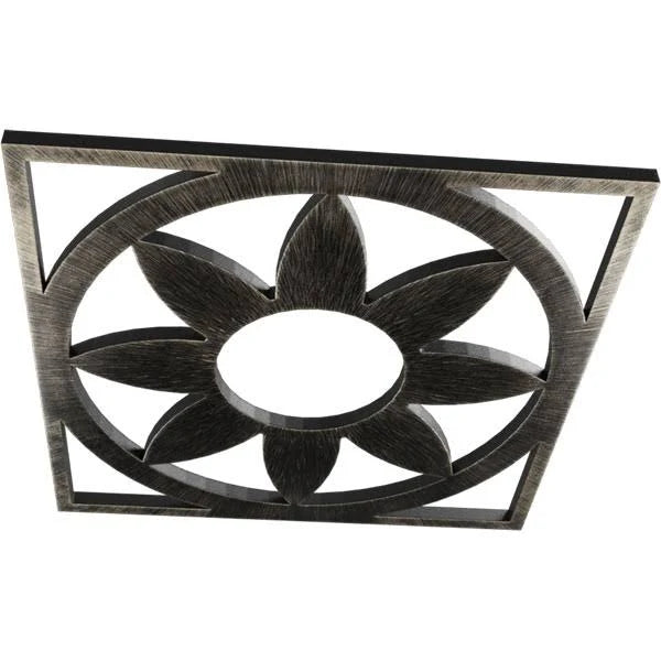 30x22OD x 10 3/8x22ID x 1x22P PVC Pierced Ceiling Medallion O311923